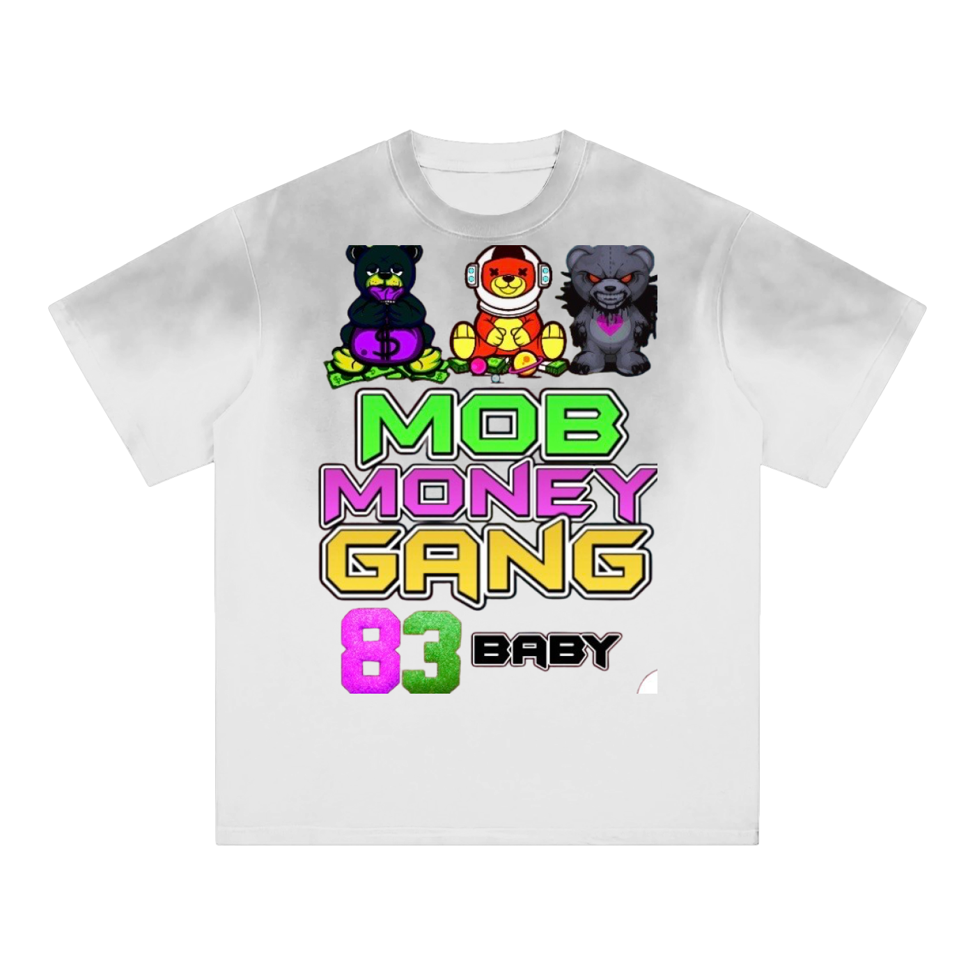Mob Money Gang “83 Baby” Sunfade Edge Gradient T-Shirt