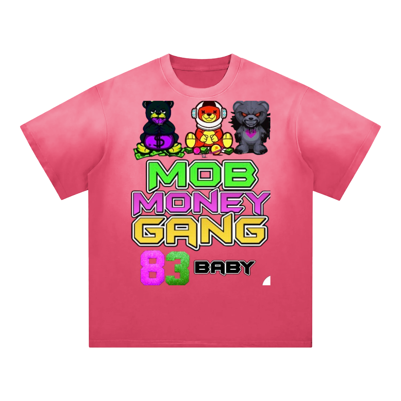 Mob Money Gang “83 Baby” Sunfade Edge Gradient T-Shirt