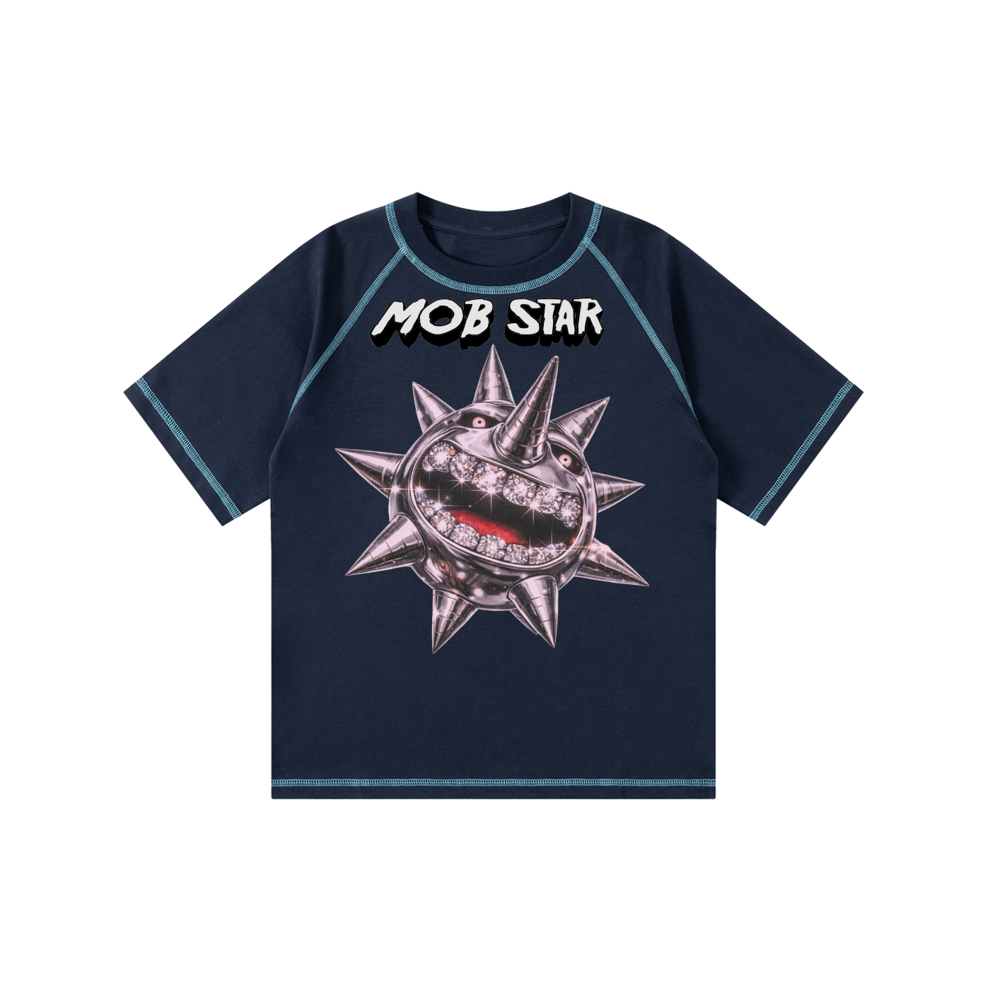 Loose Contrast-Stitched Kids' T-Shirt