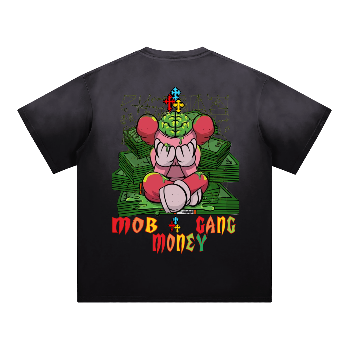 Mob Money Gang “83 Baby” Sunfade Edge Gradient T-Shirt