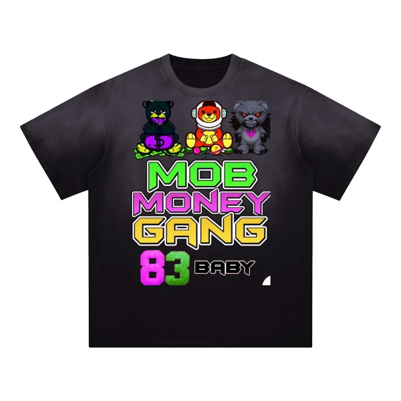 Mob Money Gang “83 Baby” Sunfade Edge Gradient T-Shirt